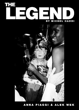 Anna Piaggi & Alek Wek by Michel Haddi